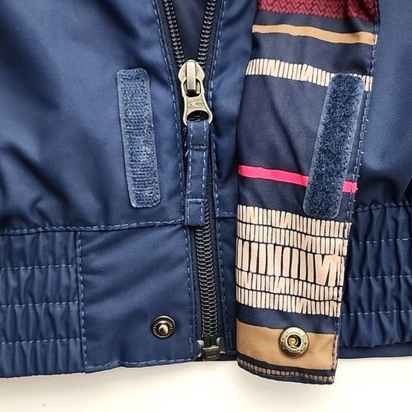 O'Neill Women's Freedom Nobility Insulated Winter Jacket Pink Blue Stripes Sz S - Picture 5 of 16